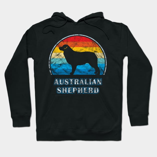 Australian Shepherd Vintage Design Dog Hoodie by millersye